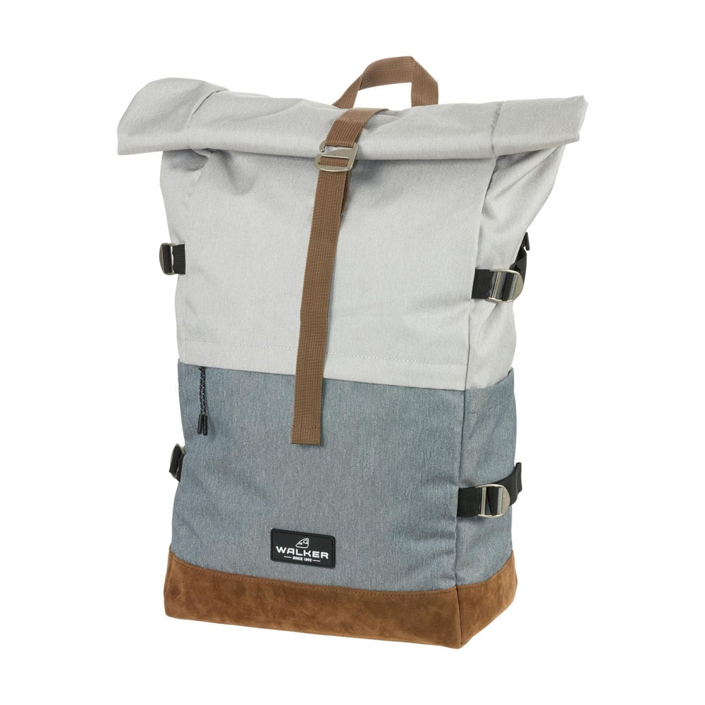 Hátizsák ergonomikus Light Grey & Grey Roll Top by Walker kép
