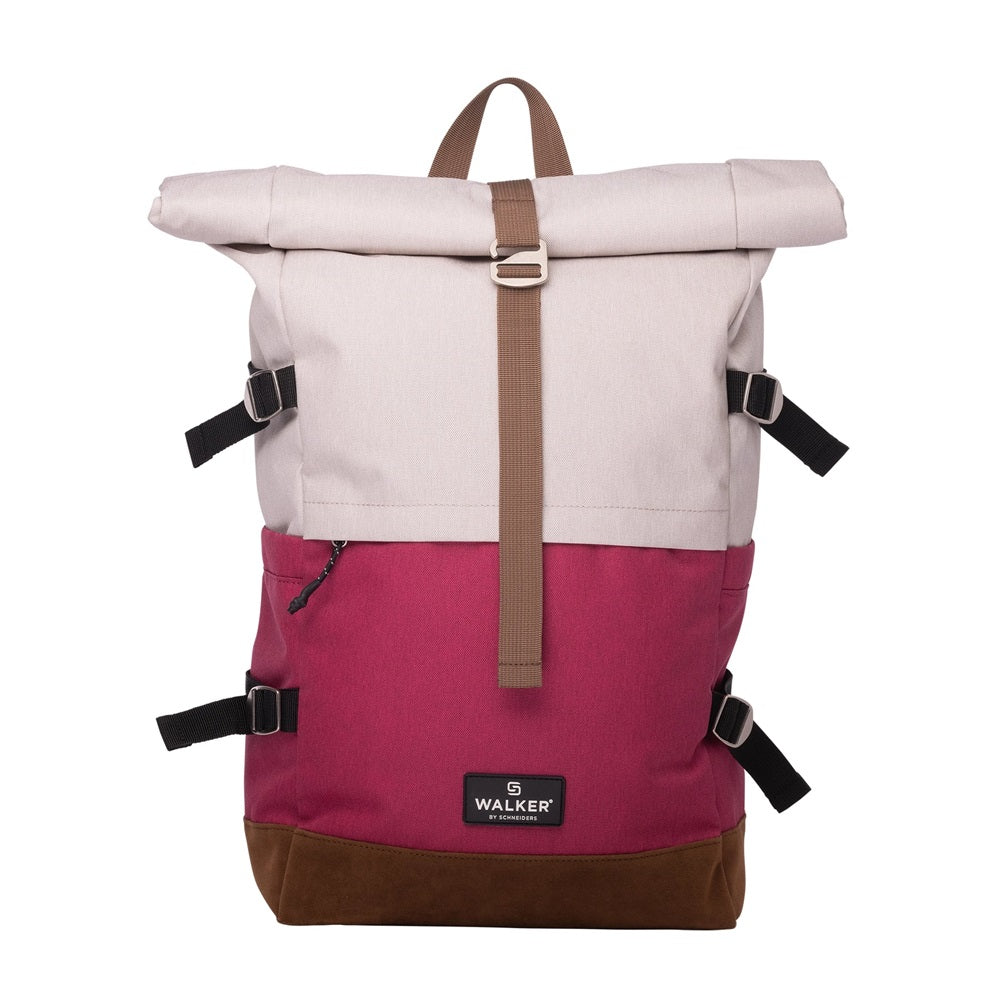 Hátizsák ergonomikus Popcorn & Fresh Pink Roll Top by Walker kép