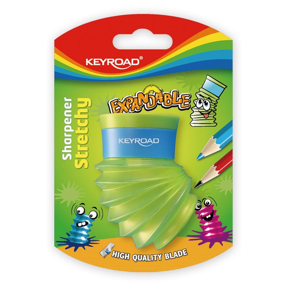 Hegyező 2 lyukú tartályos Keyroad Stretchy vegyes színek kép