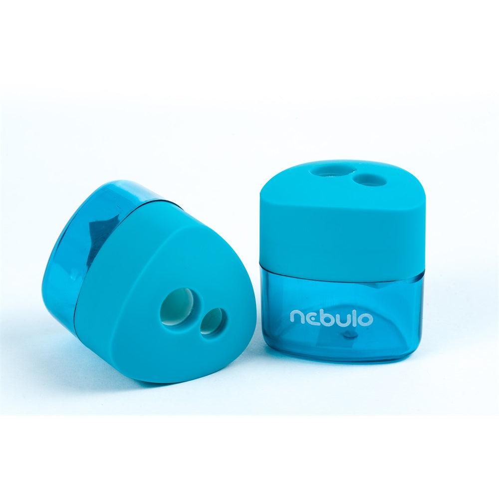 Hegyező 2 lyukú műanyag, tartályos, Nebulo kép