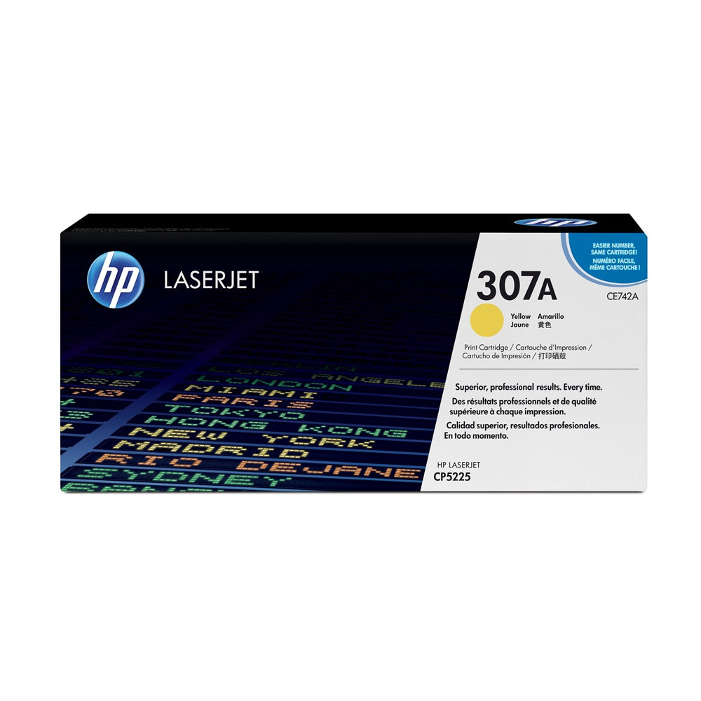 Hp CE742A toner yellow ORIGINAL (307A) kép