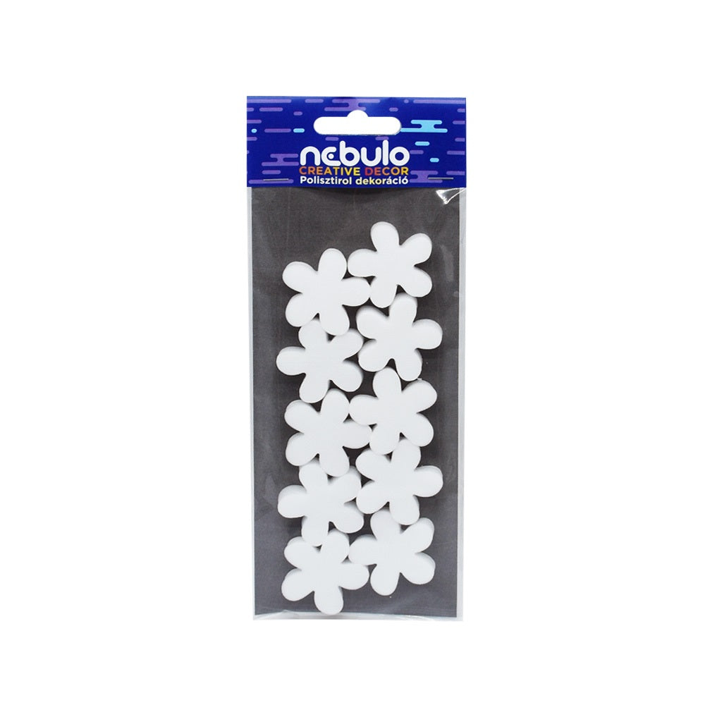 Hungarocell dekoráció, mini virágok, 10 db/csomag, 8x20 cm, Nebulo kép