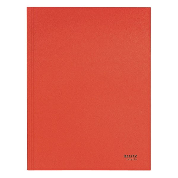 Iratgyűjtő LEITZ Recycle A/4 3 pólyás karton piros