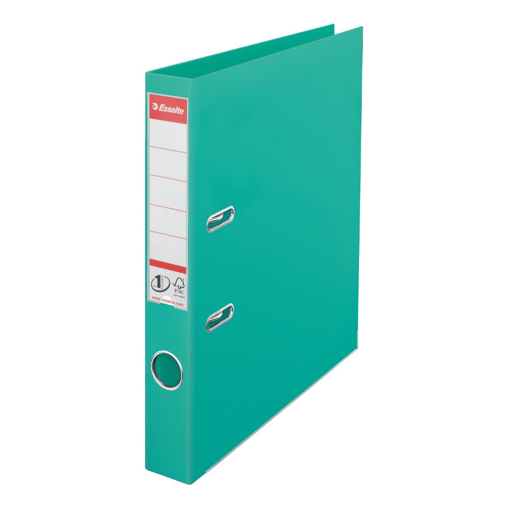 Iratrendező A4, 5cm, PP élvédő sínnel, Esselte Standard Vivida mentazöld kép