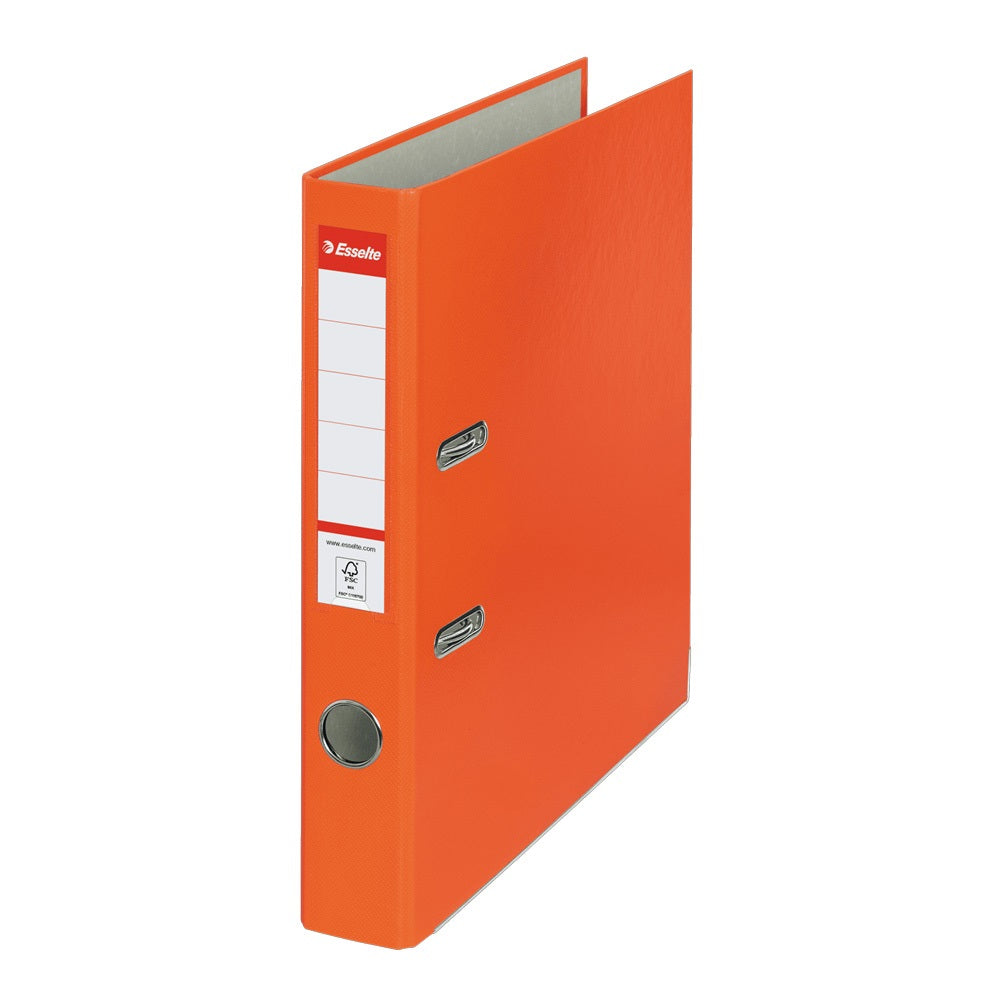 Iratrendező A4, 5cm, élvédő sínnel, 81171 Esselte Economy narancs kép