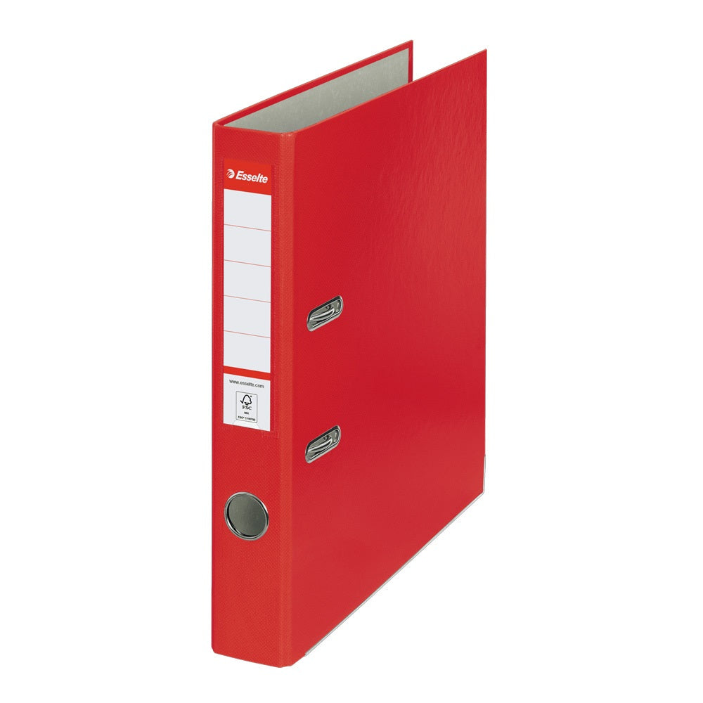 Iratrendező A4, 5cm, élvédő sínnel, 81193 Esselte Economy piros kép