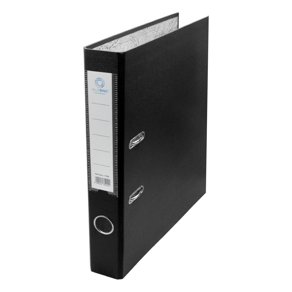 Iratrendező A4, 5cm, két oldalt PP borítás,lapraszerelt, Bluering® Premium fekete kép