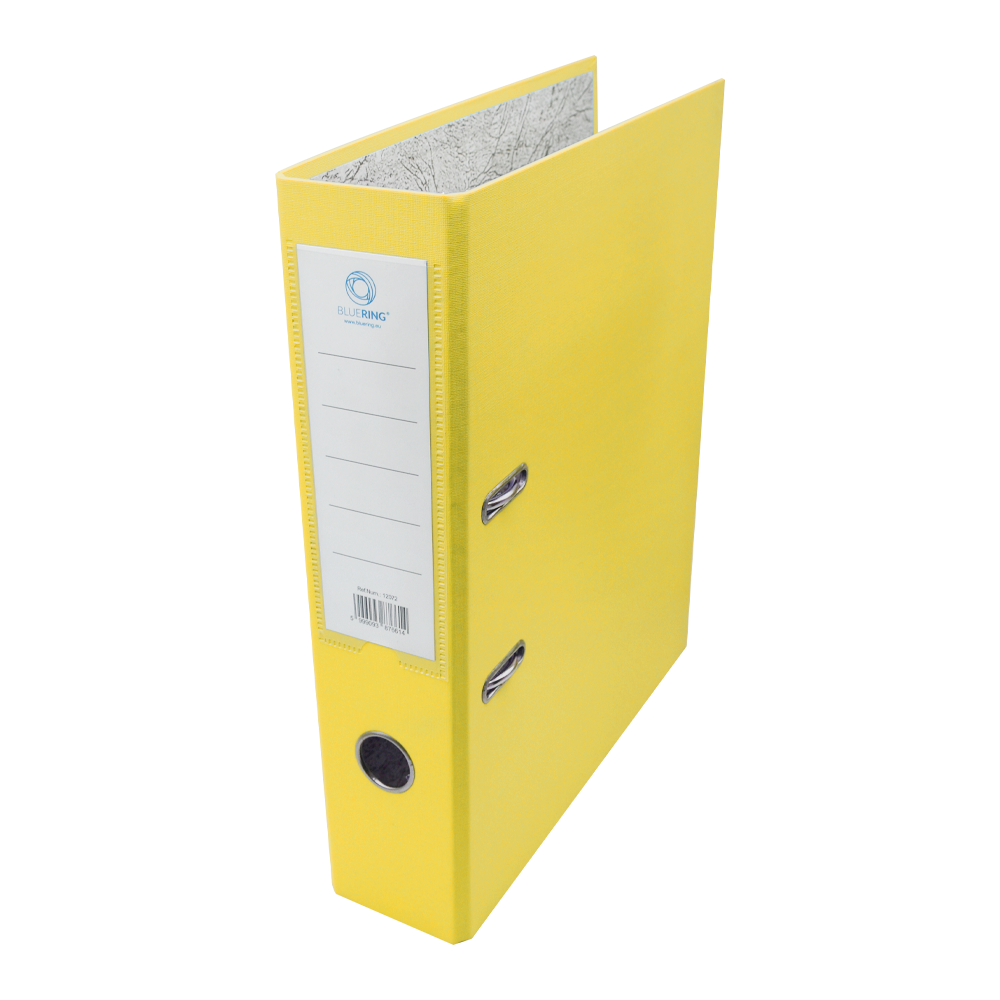 Iratrendező A4, 7,5cm, két oldalt PP borítás,lapraszerelt, Bluering® Premium sárga kép