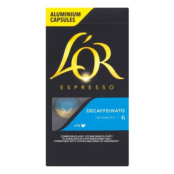 Kávékapszula L`OR Ferrari Decaffeinato koffeinmentes Nespresso kompatibilis 10 kapszula/doboz