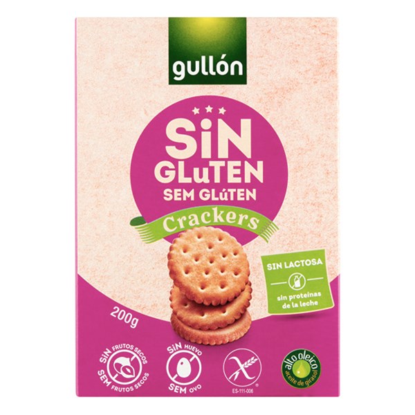 Keksz GULLON Cracker gluténmentes 200 g