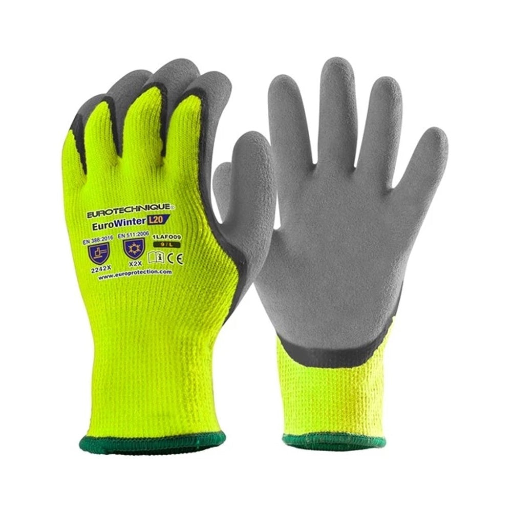 Kesztyű bélelt Hi-Viz sárga színű 10-es kötésű 10-es_1LAFO10 kép