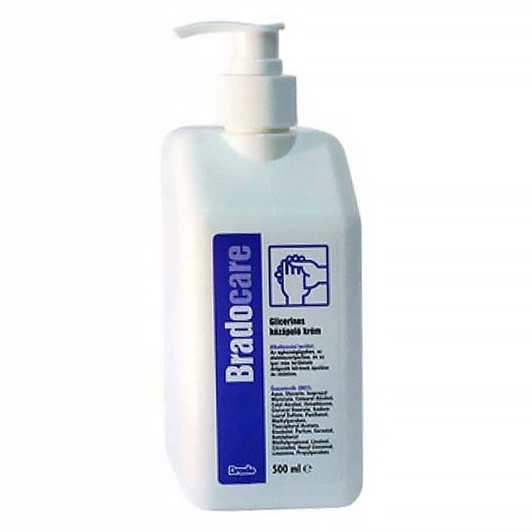 Kézkrém munkavédelmi BRADOCARE 500 ml pumpás glicerines