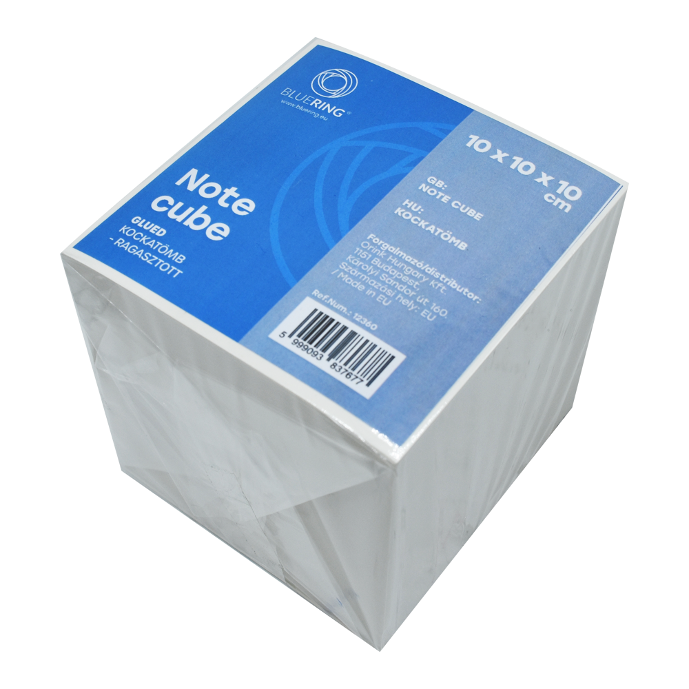 Kockatömb ragasztott, 10x10x10cm, Bluering® fehér kép