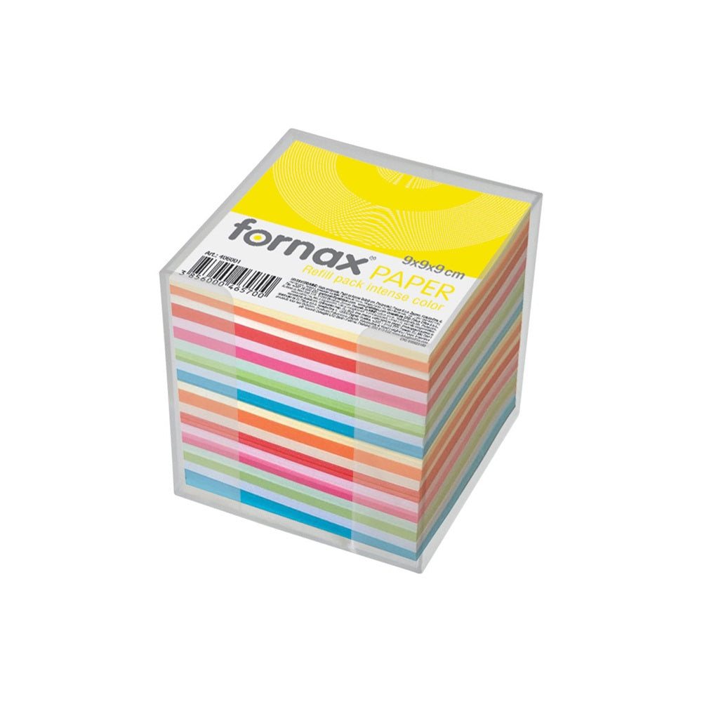 Kockatömb transzparens tartóban színes pasztell és intenzív 9x9x9cm, Fornax kép