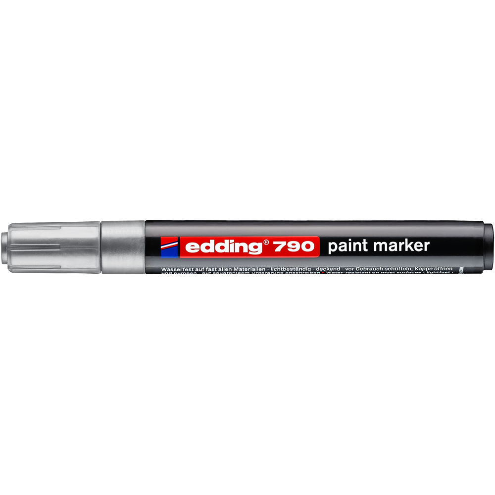 Lakkmarker 2-3mm, kerek Edding 790 ezüst kép