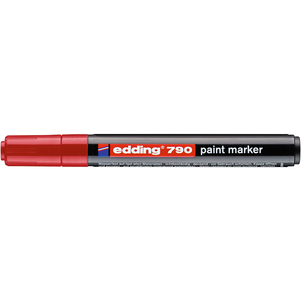 Lakkmarker 2-3mm, kerek Edding 790 piros kép