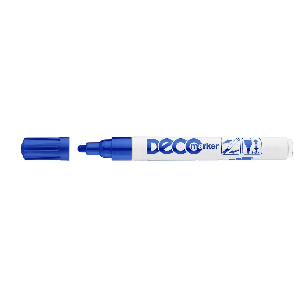 Lakkmarker, decomarker 2-4mm, kerek Ico kék kép