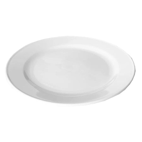 Lapostányér törhetetlen műanyag fehér