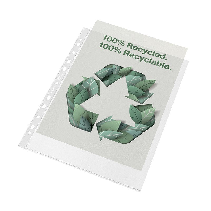 Lefűzhető genotherm ESSELTE Recycled A/4 maxi 70 mikron narancsos 100 darabos