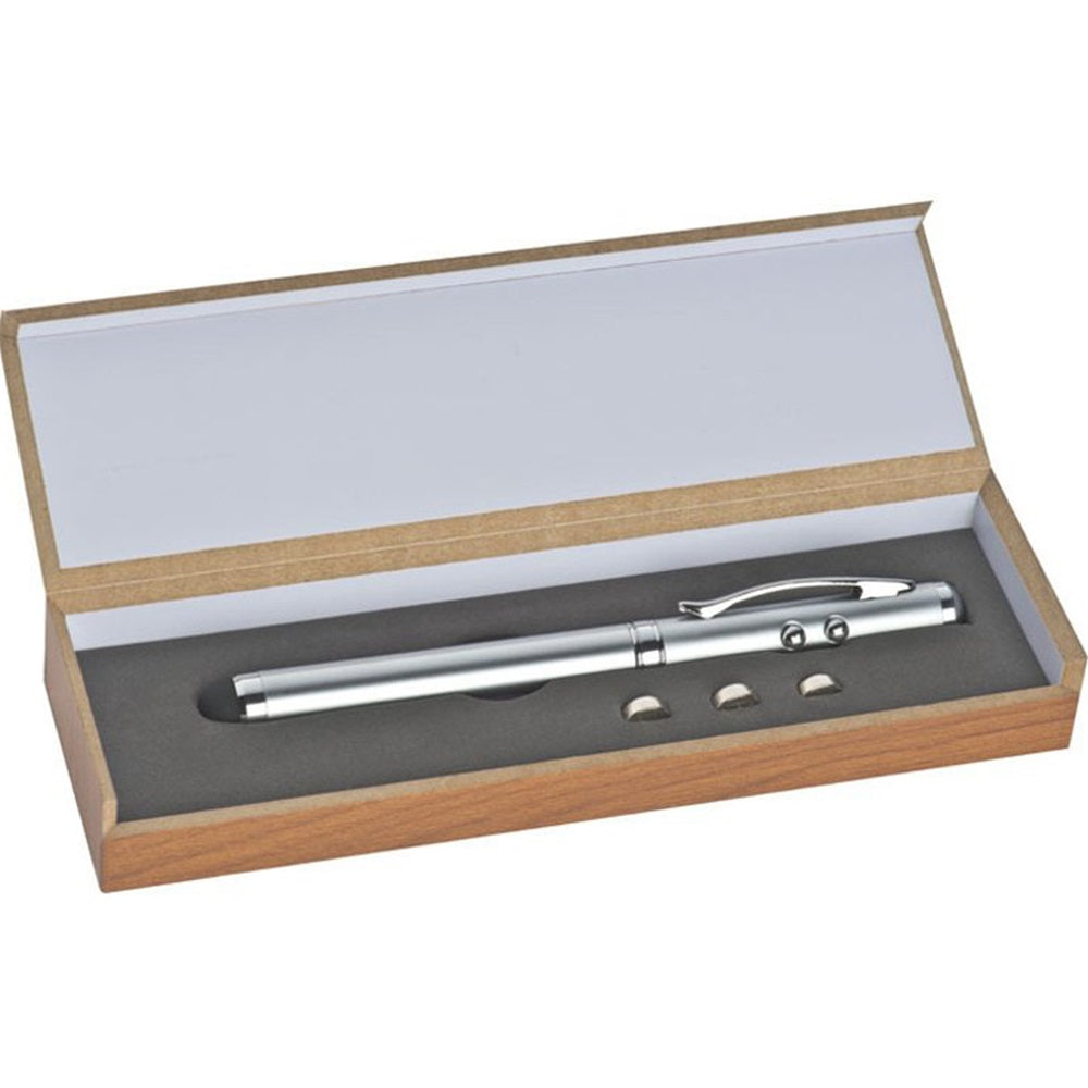 Lézer mutató, pointeres toll, fém, Led kép