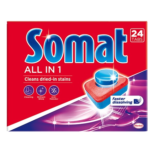 Mosogatógép tabletta SOMAT All-in-1 24 db