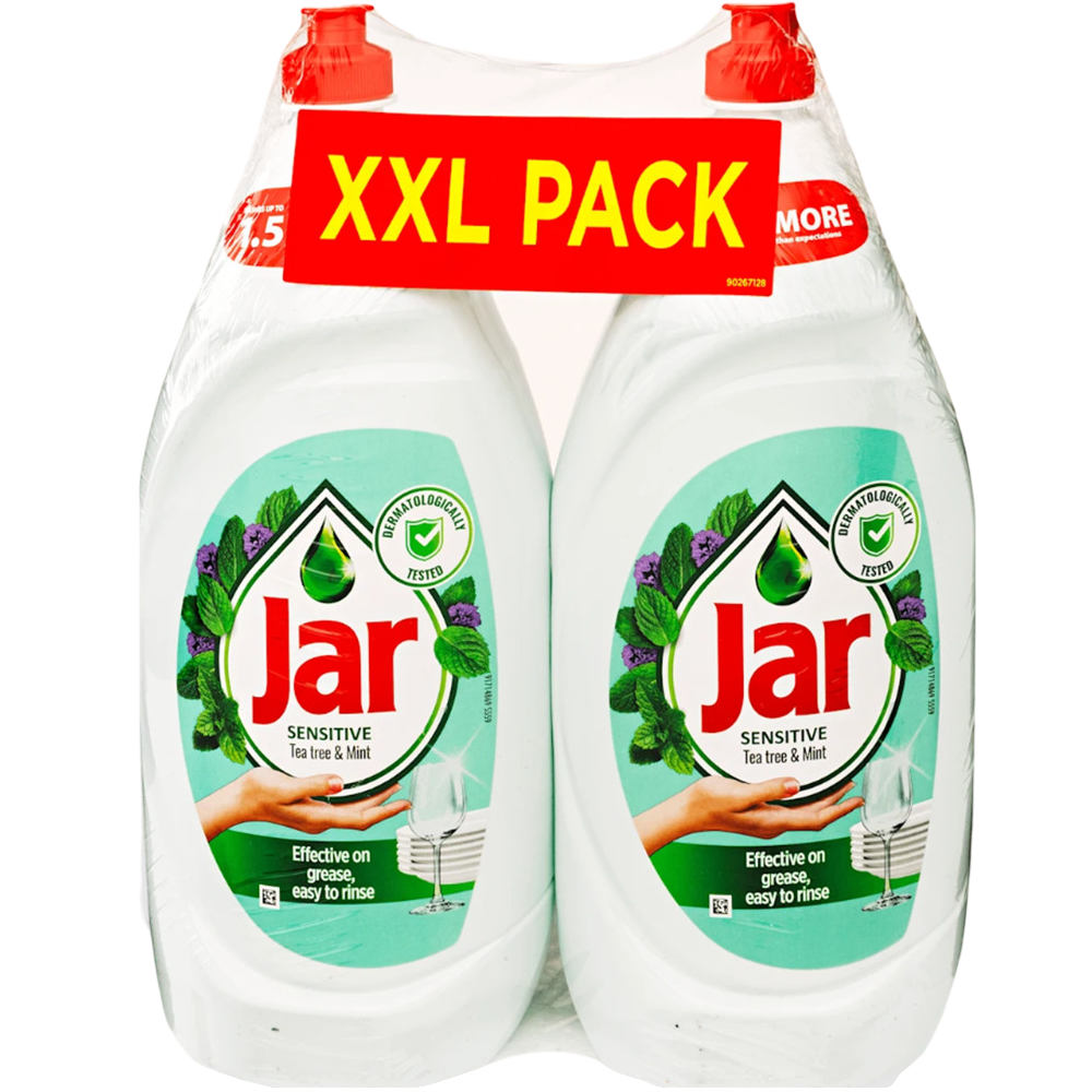 Mosogatószer 2 x 1350 ml kézi duopack Jar TeaTree&Mint kép