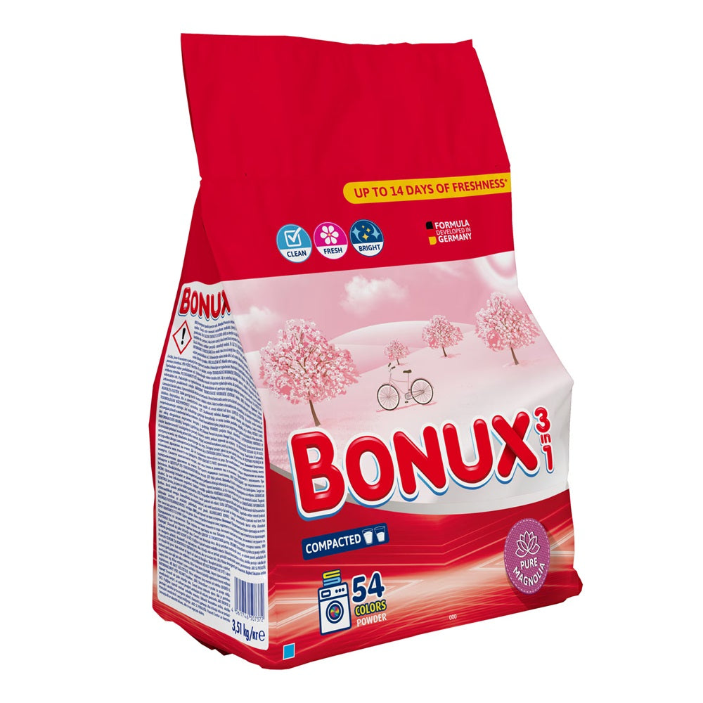 Mosópor 3,51 kg (54 mosás) színes ruhákhoz Bonux Magnolia kép