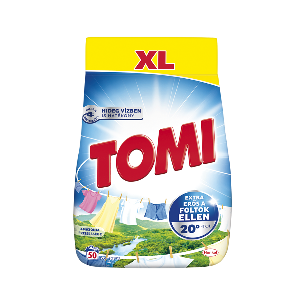 Mosópor 2,75 kg (50 mosás) fehér ruhákhoz Tomi Amazonia kép