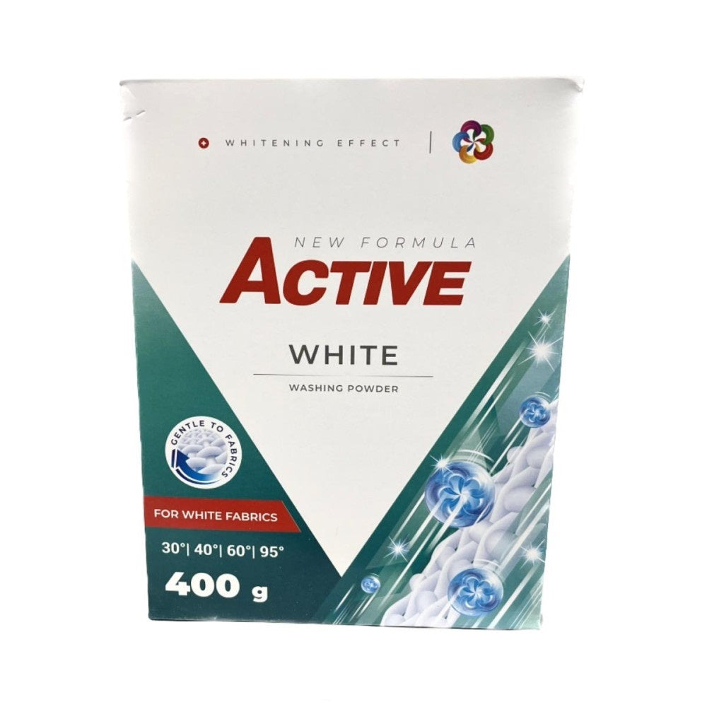 Mosópor 400 g (6 mosás) zsákos fehér ruhákhoz Active White kép