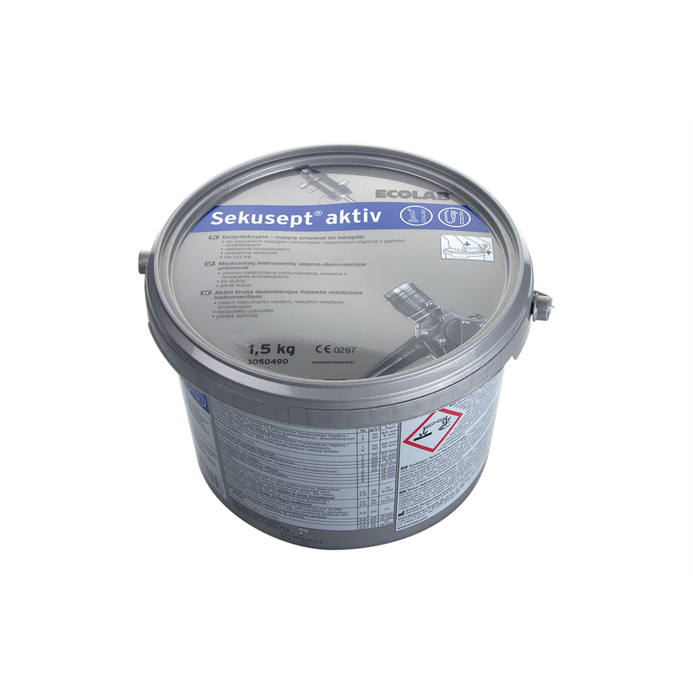 Műszer eszköztisztító és fertőtlenítőszer 1,5 kg Sekusept Aktív ECOLAB kép