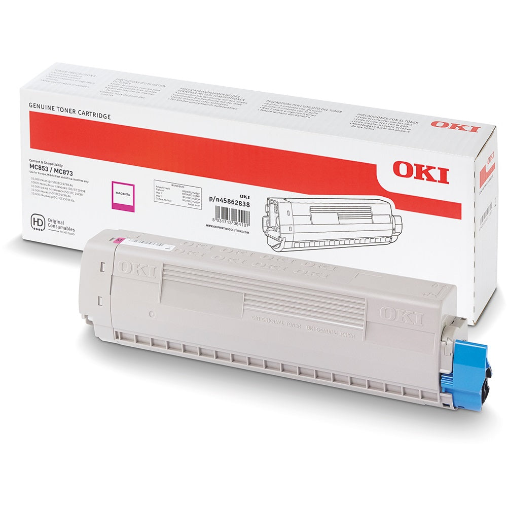 Oki MC853/MC873 toner magenta ORIGINAL kép