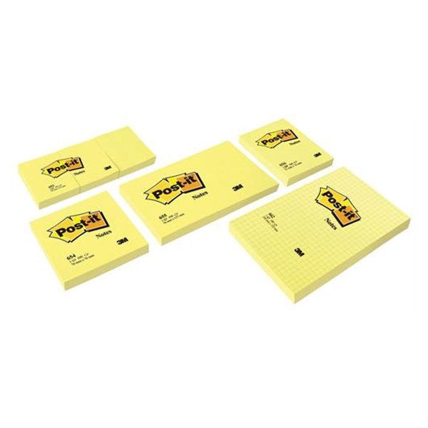 Öntapadós jegyzettömb 3M Post-it 76x76mm sárga 12x100 lap