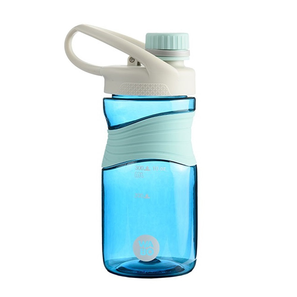 Palack, műanyag, markolattal, kupakos, 450 ml, Wabo, kék kép