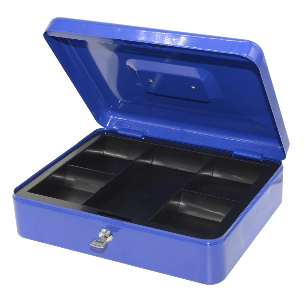 Pénzkazetta fém 300x90x240mm nagy Bluering® kék kép