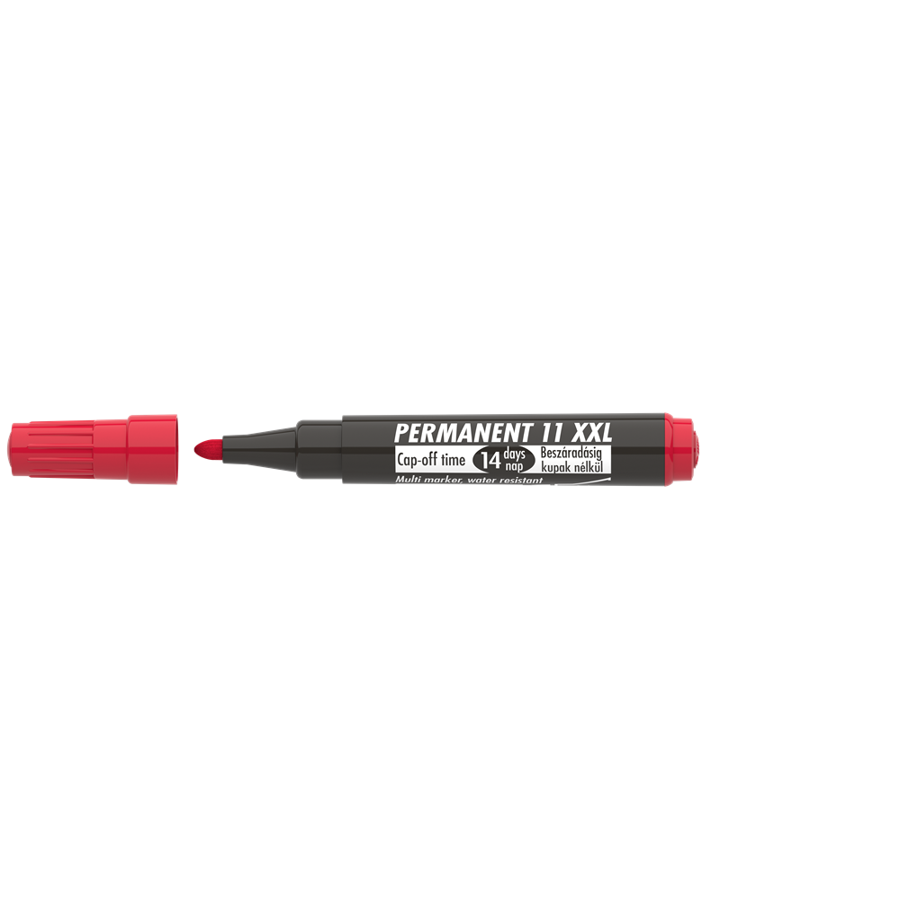 Alkoholos marker 3mm, kerek Ico 11XXL piros kép