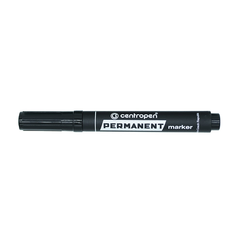 Alkoholos marker 1-4,6mm, vágott hegyű, Centropen 8576 fekete kép