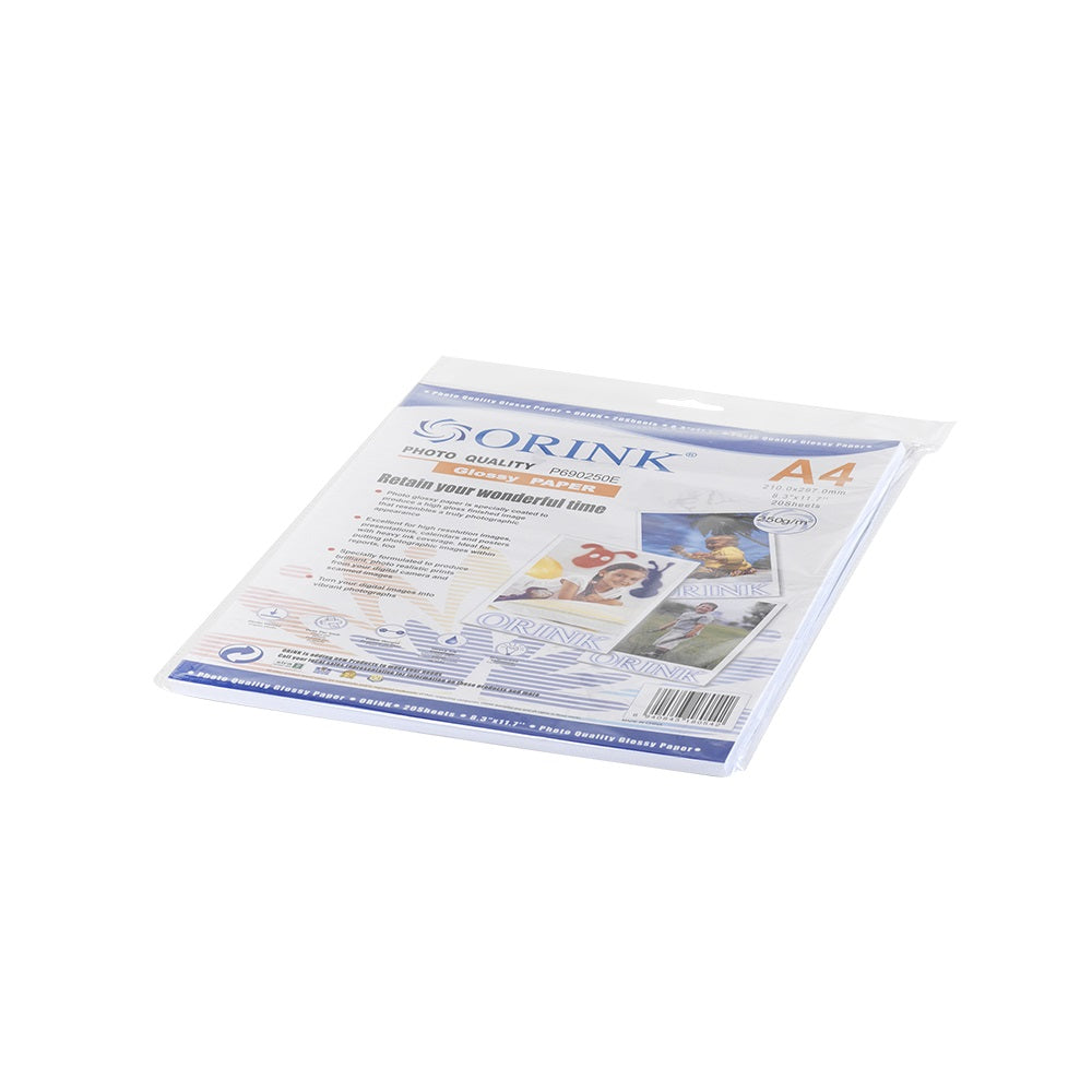 Fotópapír Pp A4, E 250g. 20lap fényes Orink (P690250E20) kép