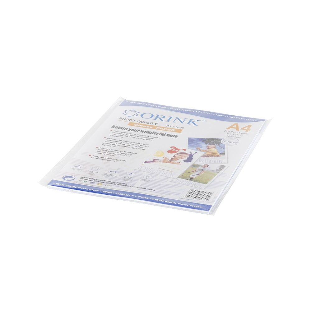 Fotópapír Pp A4, S 180g. 20lap fényes Orink (P610180S20) kép