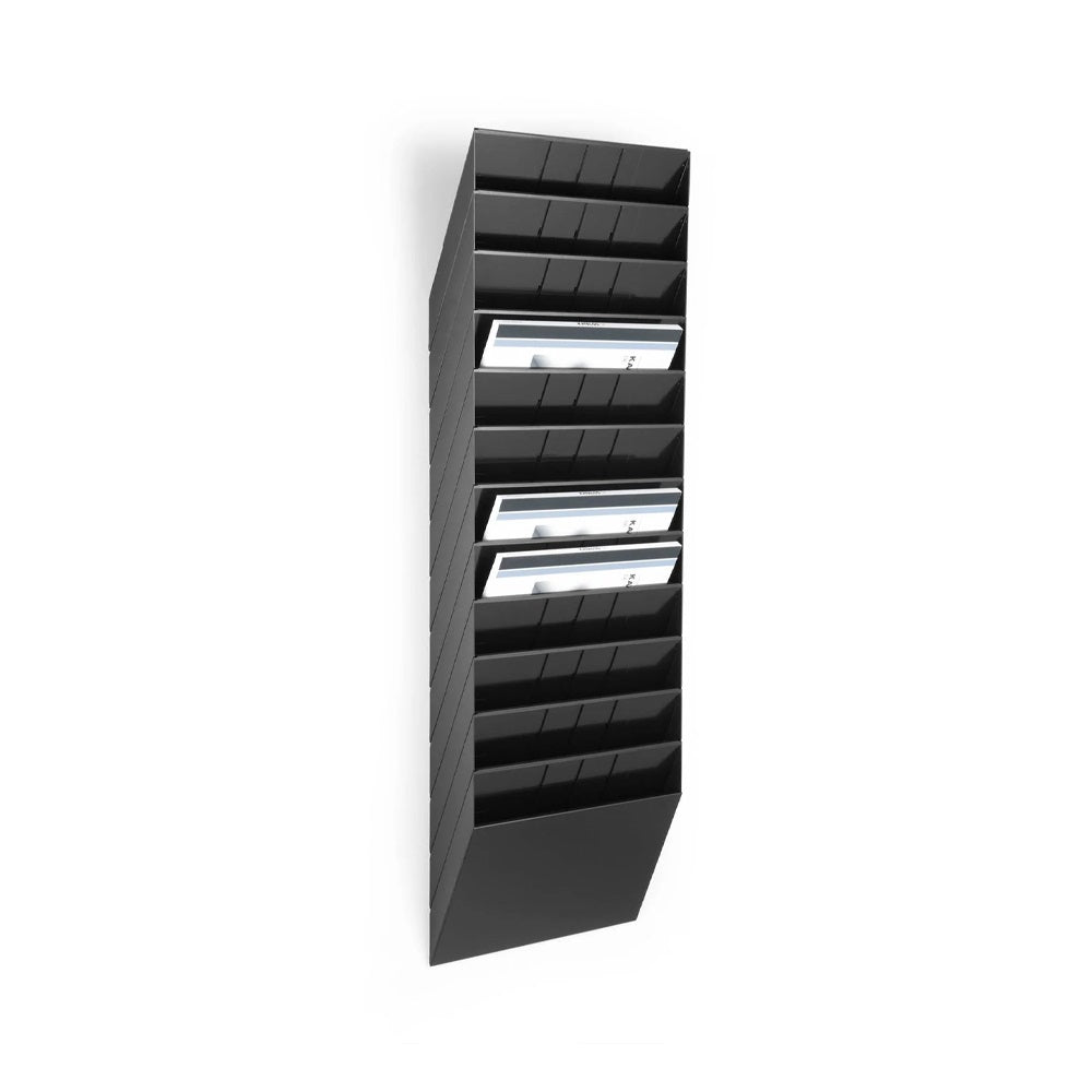 Prospektustartó A4, Durable Flexibox 12 fekvő, fekete kép