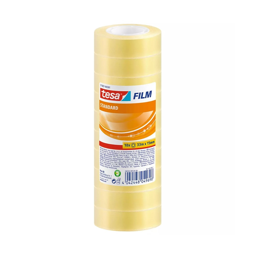 Ragasztószalag 15mmx33m irodai Tesa 10 db/csomag, átlátszó kép