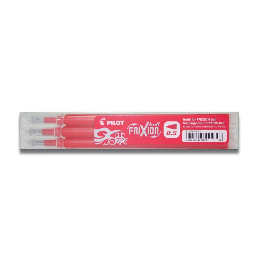 Rollertoll betét golyóméret 0,5mm, 3 db/csom Pilot Frixion Ball, írásszín piros kép