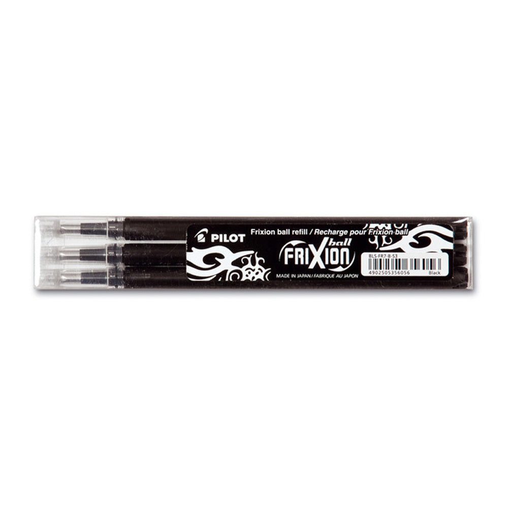 Rollertoll betét golyóméret 0,7mm, 3 db/csom Pilot Frixion Ball, írásszín fekete kép