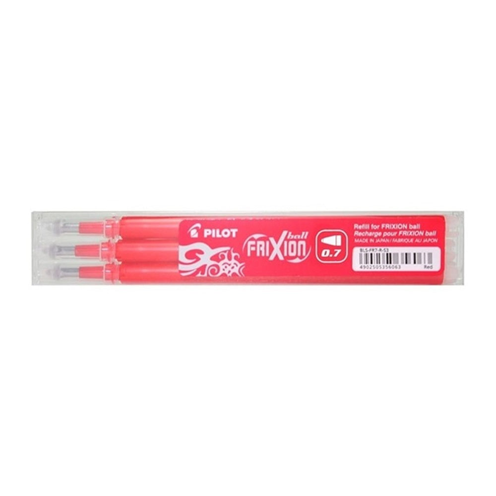 Rollertoll betét golyóméret 0,7mm, 3 db/csom Pilot Frixion Ball, írásszín piros kép