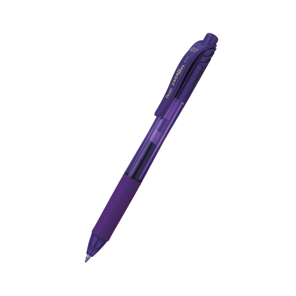 Rollertoll zselés golyóátmérő 0,7 mm, Pentel EnerGelX BL107-VX, írásszín lila kép