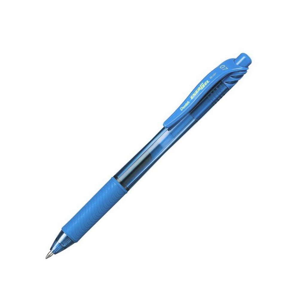 Rollertoll zselés golyóátmérő 0,7 mm, Pentel EnerGelX BL107-SX, írásszín világoskék kép
