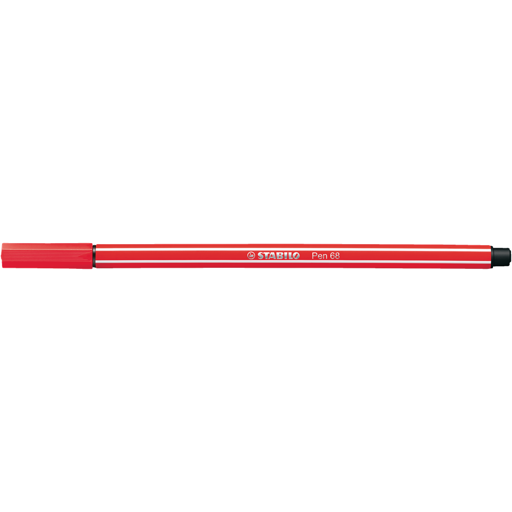 Rostirón, filctoll 1mm, M STABILO Pen 68 kármin piros kép