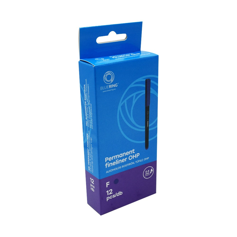 Rostirón, tűfilc alkoholos 0,5mm, OHP Bluering® F kék kép