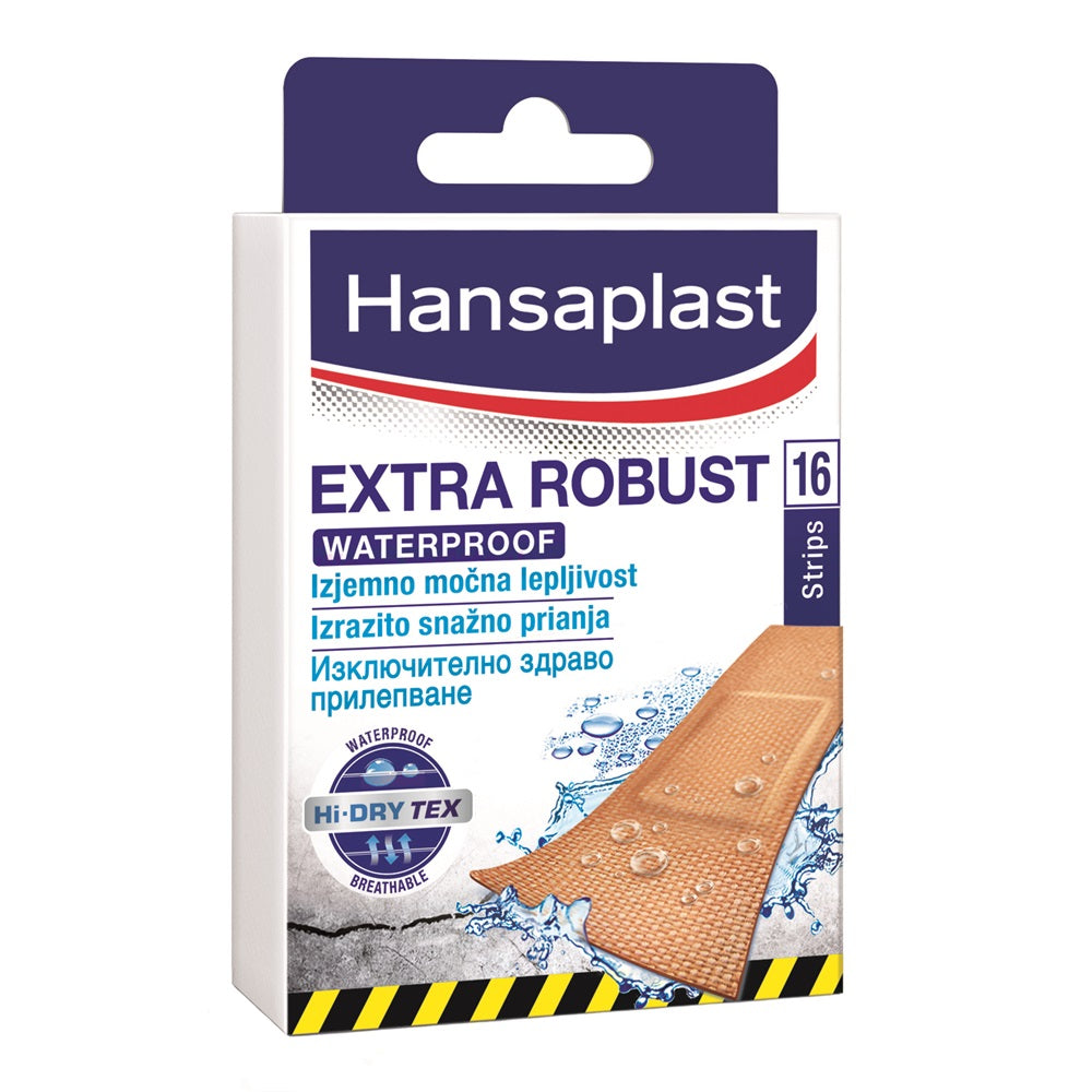 Sebtapasz/ragtapasz vízálló 16 db/doboz Hansaplast Extra Robust kép