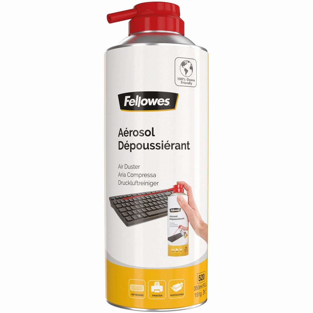Sűrített levegő, porpisztoly, 520 ml,/350 ml, HFC mentes, gyúlékony, Fellowes® kép