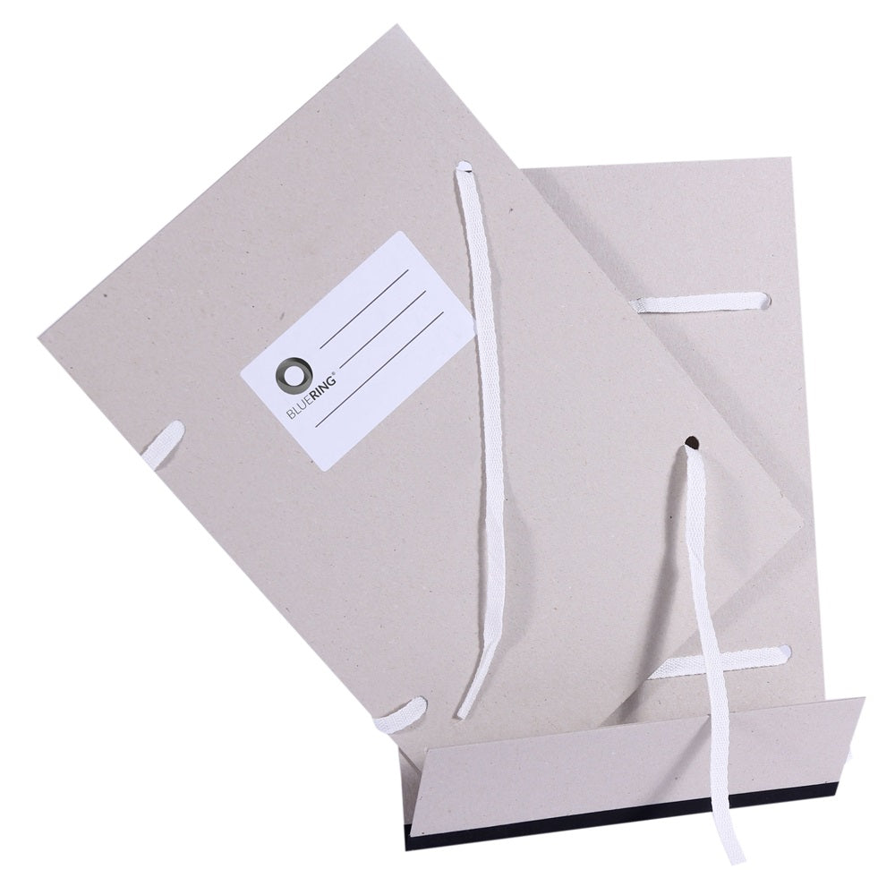 Szalagos irományfedél A4, hajtókás, klapnis 1050g. 80cm-es szalaggal Bluering® kép